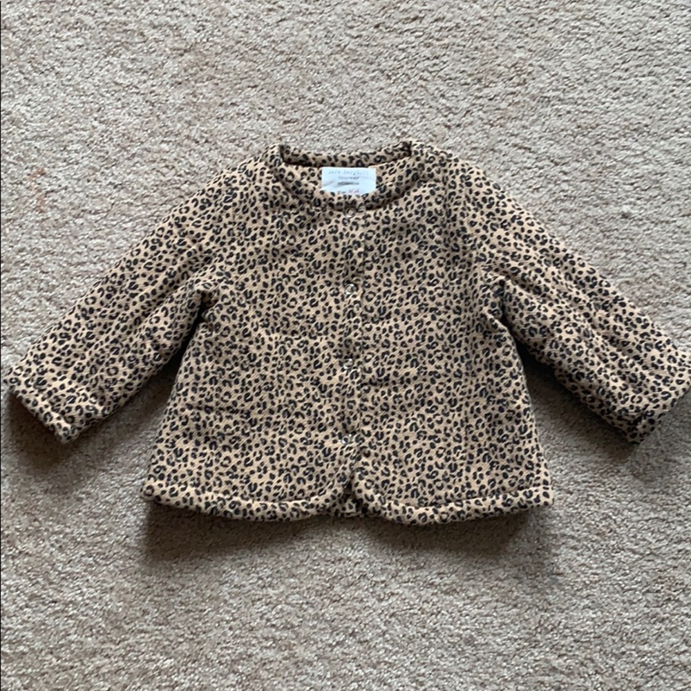 Zara Babygirl leopard coat